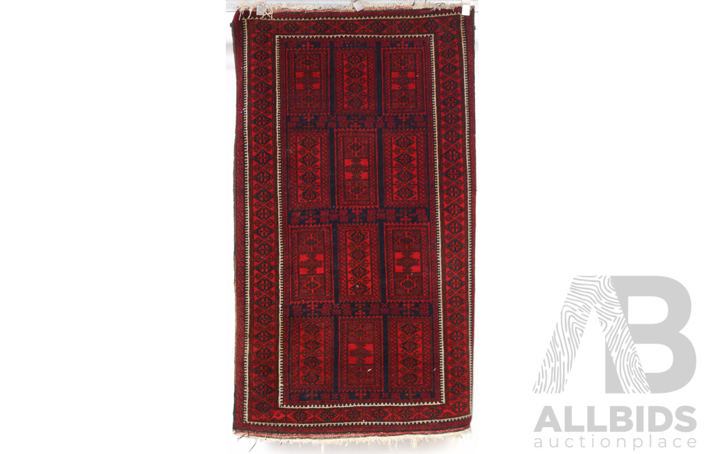 Hand Knotted Afghan Wool Rug