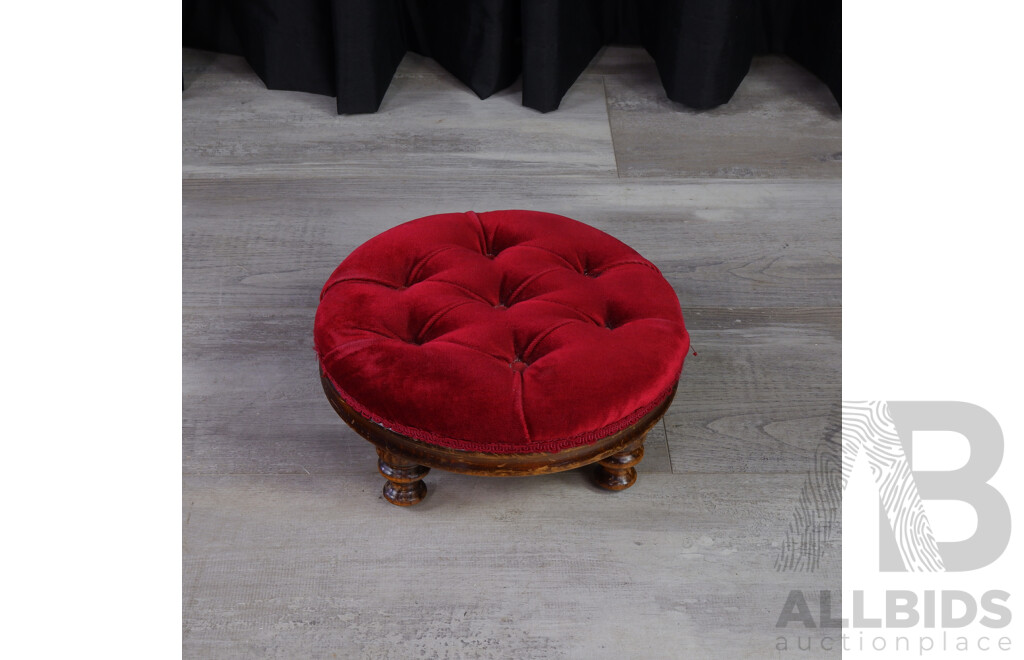 Victorian Upholstered Footstool