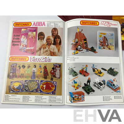 1978 Matchbox Distributors Catalogue with Twelve 1987 Matchbox Models of Yesteryear Catalogues