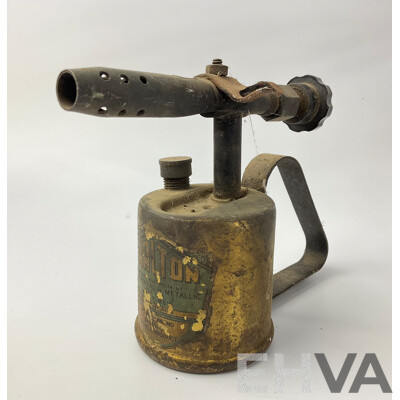 Vintage Brass Alladin Camping Stove, Small Darlton Blow Torch and Primus Blow Torch