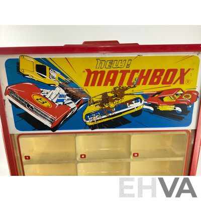 Rare 1970's Lesney Matchbox Shop Display Case on Rotating Base