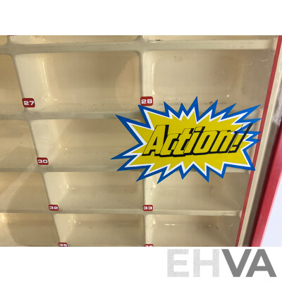 Rare 1970's Lesney Matchbox Shop Display Case on Rotating Base