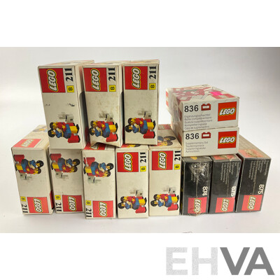 1970's and 80's Lego Sets, B 211, 836, 874 All in Sealed Boxes