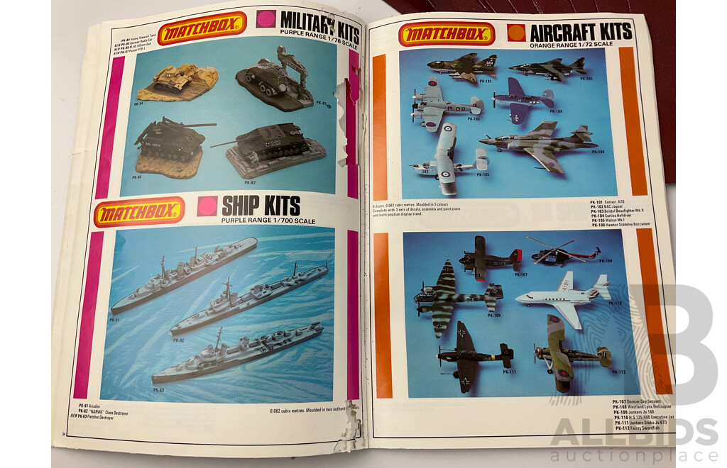 1978 Matchbox Distributors Catalogue with Twelve 1987 Matchbox Models of Yesteryear Catalogues