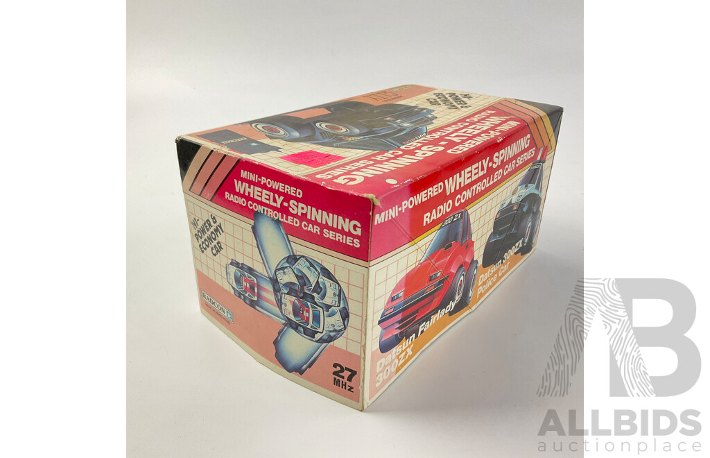 Vintage Radcon Wheely-Spinning Honda City Turbo Bulldog Remote Controlled Car in Original Packaging