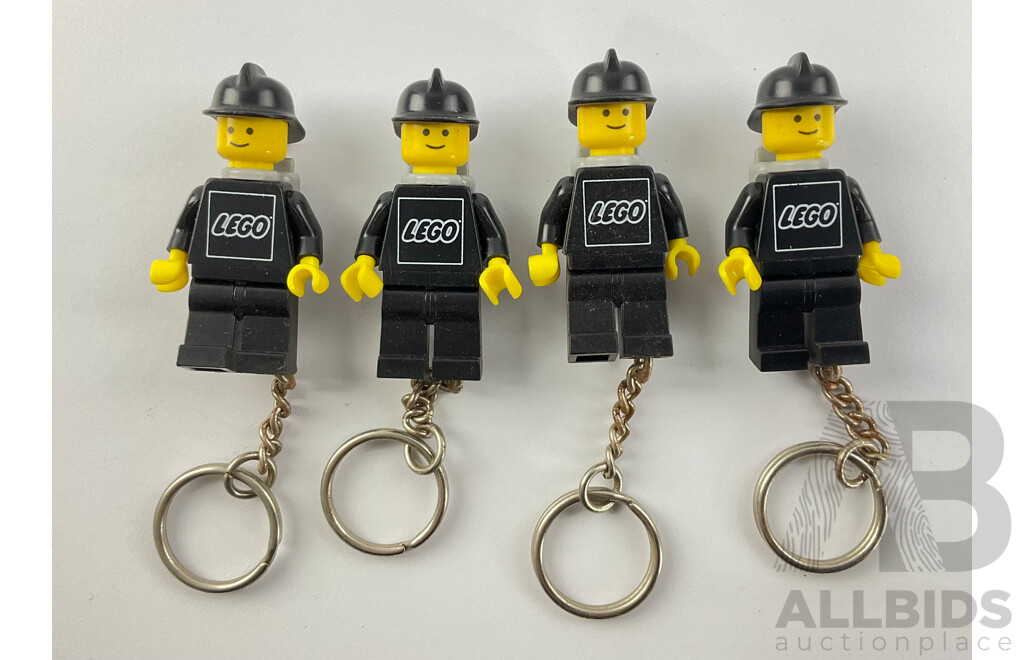 Vintage Lego Key Rings, City Fire Fighters