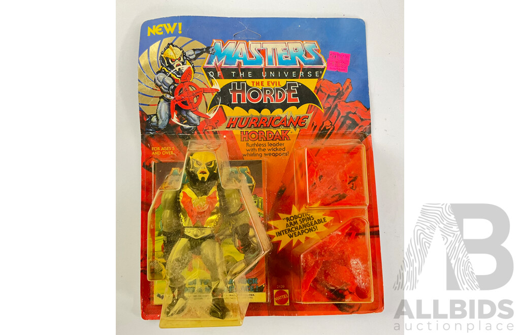 Vintage Mettel Masters of the Universe 'The Evil Horde' Hurricane Hordak in Original Packaging