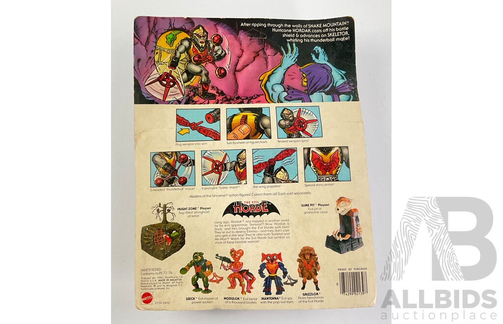 Vintage Mettel Masters of the Universe 'The Evil Horde' Hurricane Hordak in Original Packaging