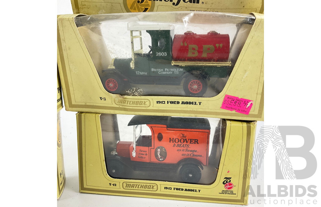 Collection of 1970's Matchbox Models of Yesteryear Commercial Vehicles Vehicles Including Ford Model T and Talbot