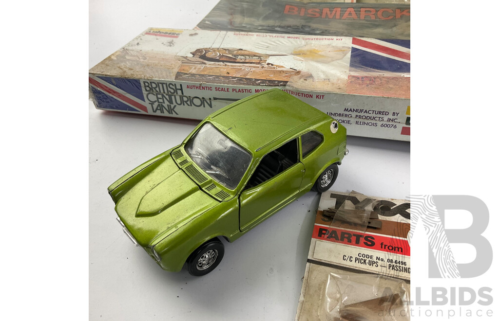 Collection of Boxed Toys and Hobbies Including Tyco Slotcar Track, Bluebird Glider, Model Kits and More