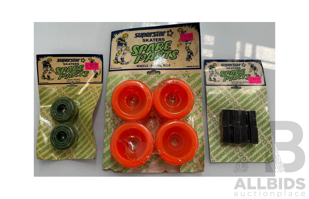 Skate Boarding Spare Parts - Wheels & Suspension Blocks