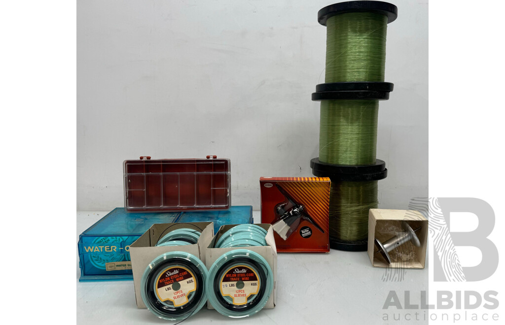 Fishing Gear - Fish Hooks, Fishing Wire, Accessory Boxes, Fish Net, Fishing Reel Lubricant, Spools