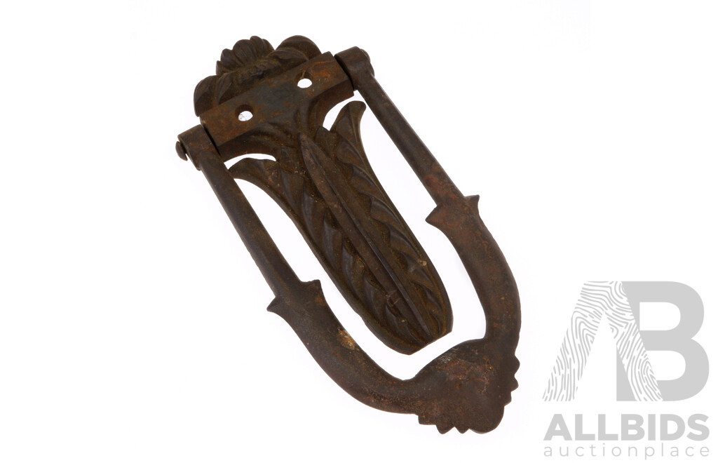 Antique Cast Iron Door Knocker