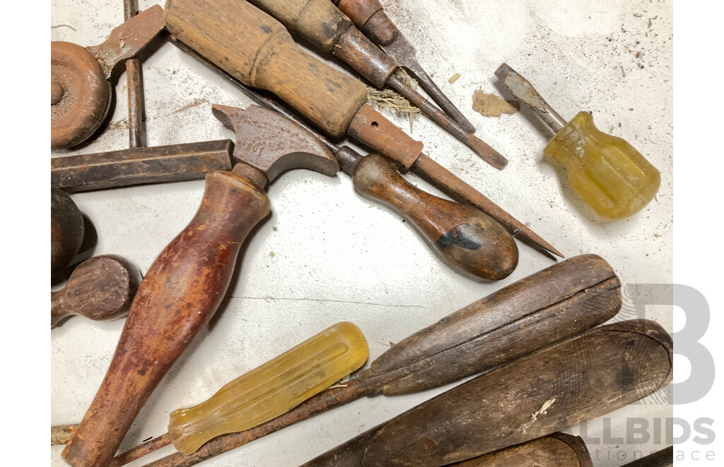 Collection of Small Antique and Vintage Turnscrews/Screwdrivers and Spanners Including Jenbro and James Howarth