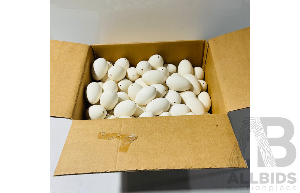 Collection of Hollow Blown Goose Eggs