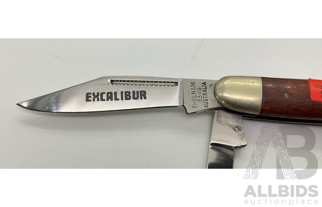 Vintage Excalibur 3349  and Ace Pocket Knifes in Original Boxes