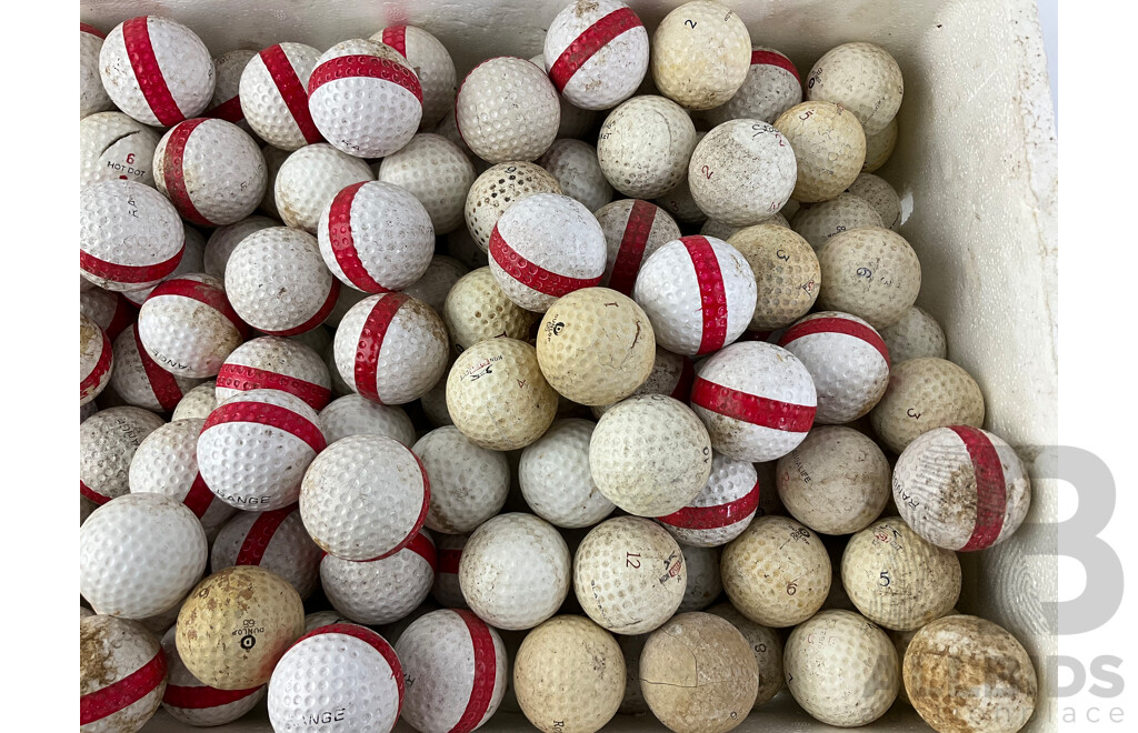 Bulk Lot of Used Golfballs Including Spalding and Dunlop - Approximately Ten Kilograms