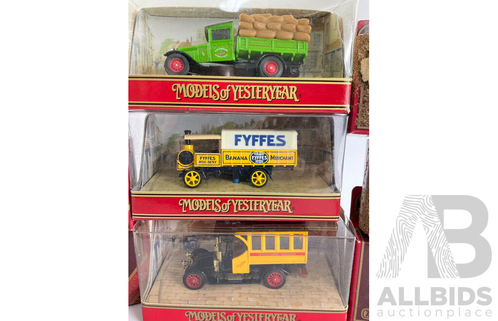 Ten Vintage Matchbox Models of Yesteryear Vehicles Including Walker, Ford and Foden