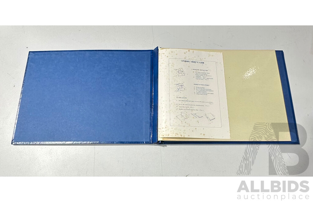 Vintage Leather Bound Photo Album in Original Box
