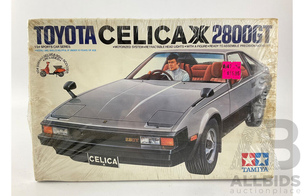 Vintage Tamiya Toyota Celica XX 2800 GT, Motorized in Sealed Box