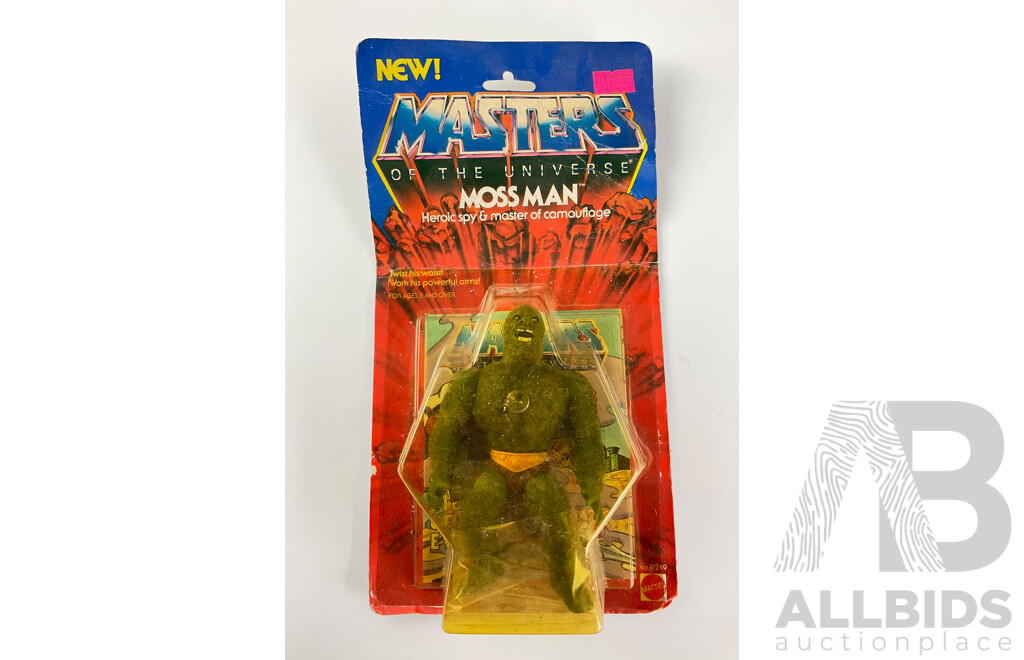 Vintage Mettel Masters of the Universe Moss Man in Original Packaging