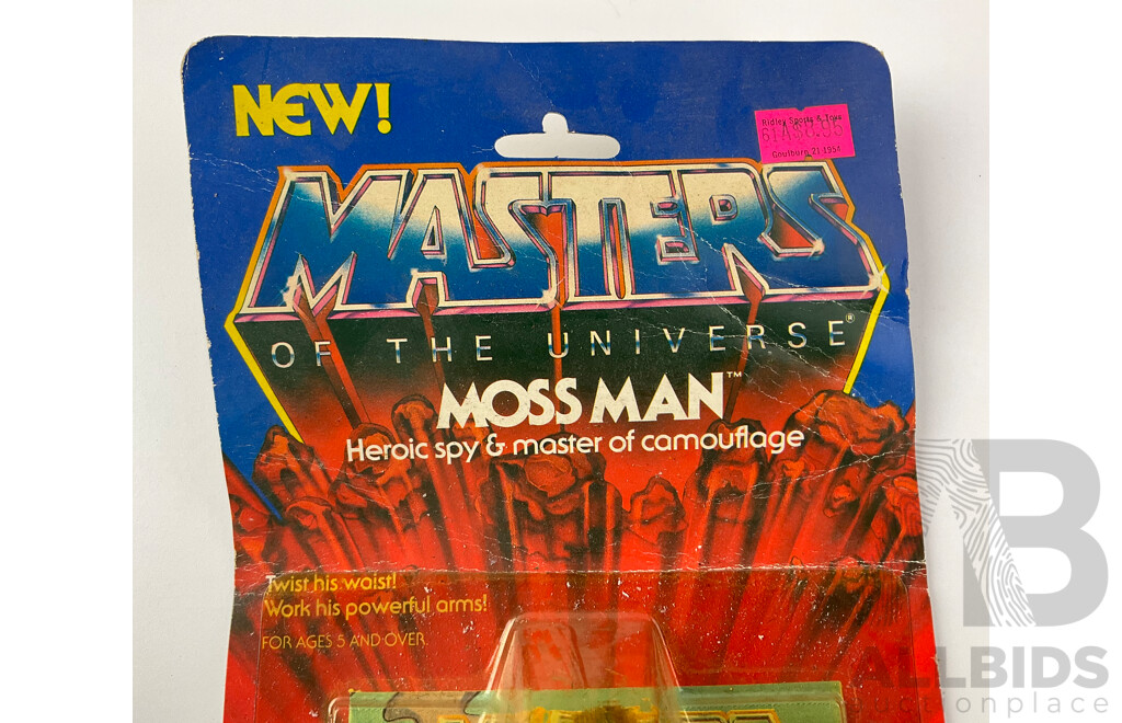 Vintage Mettel Masters of the Universe Moss Man in Original Packaging