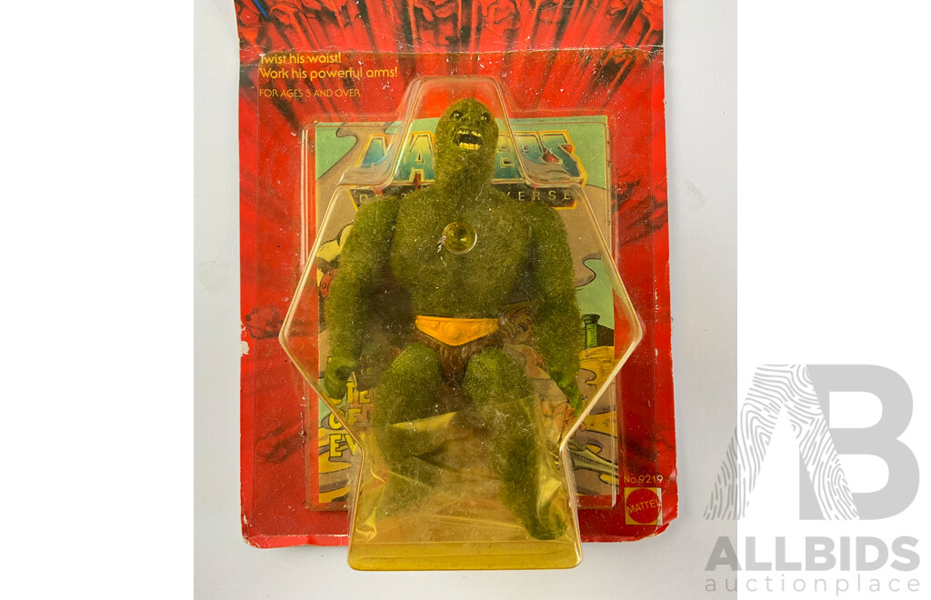 Vintage Mettel Masters of the Universe Moss Man in Original Packaging