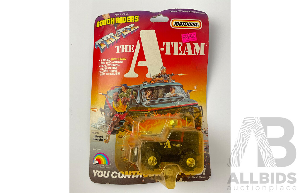 Vintage Matchbox Tri-Ex Rough Riders the 'A' Team Street Smasher in Original Packaging