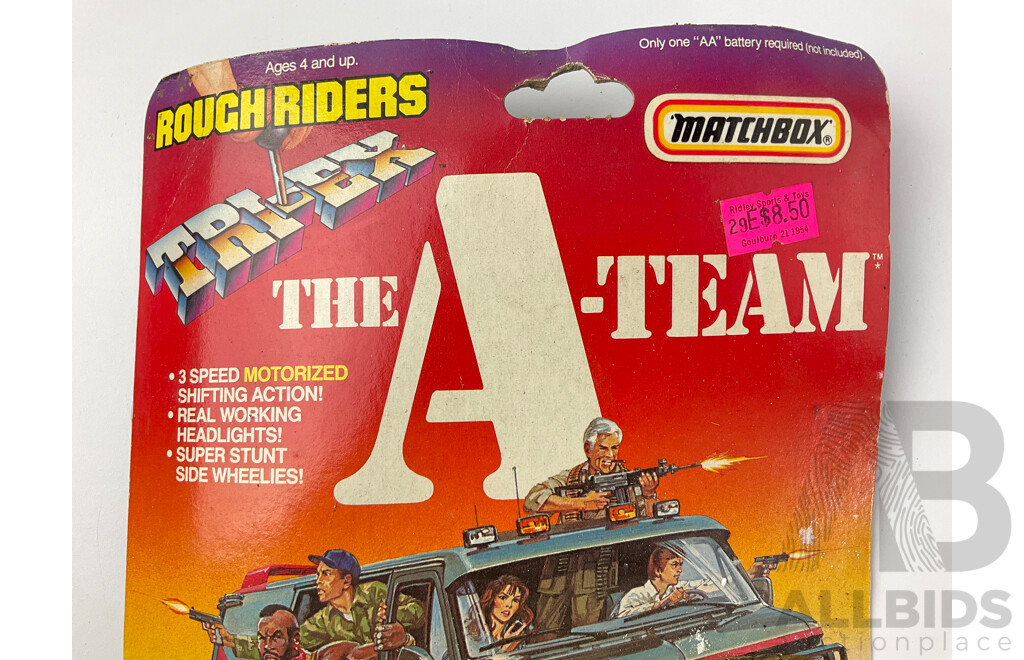 Vintage Matchbox Tri-Ex Rough Riders the 'A' Team Street Smasher in Original Packaging