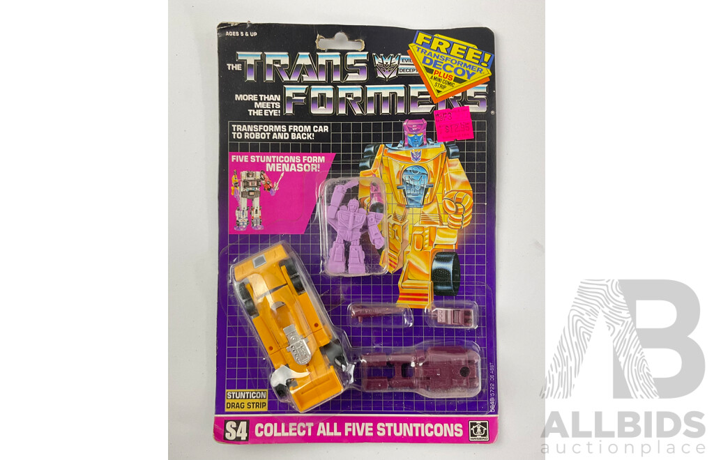 1986 Hasbro Transformers Drag Strip Stunticon S4 in Original Package