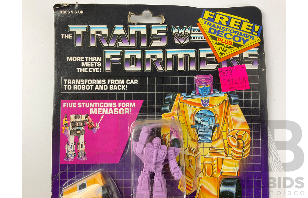 1986 Hasbro Transformers Drag Strip Stunticon S4 in Original Package