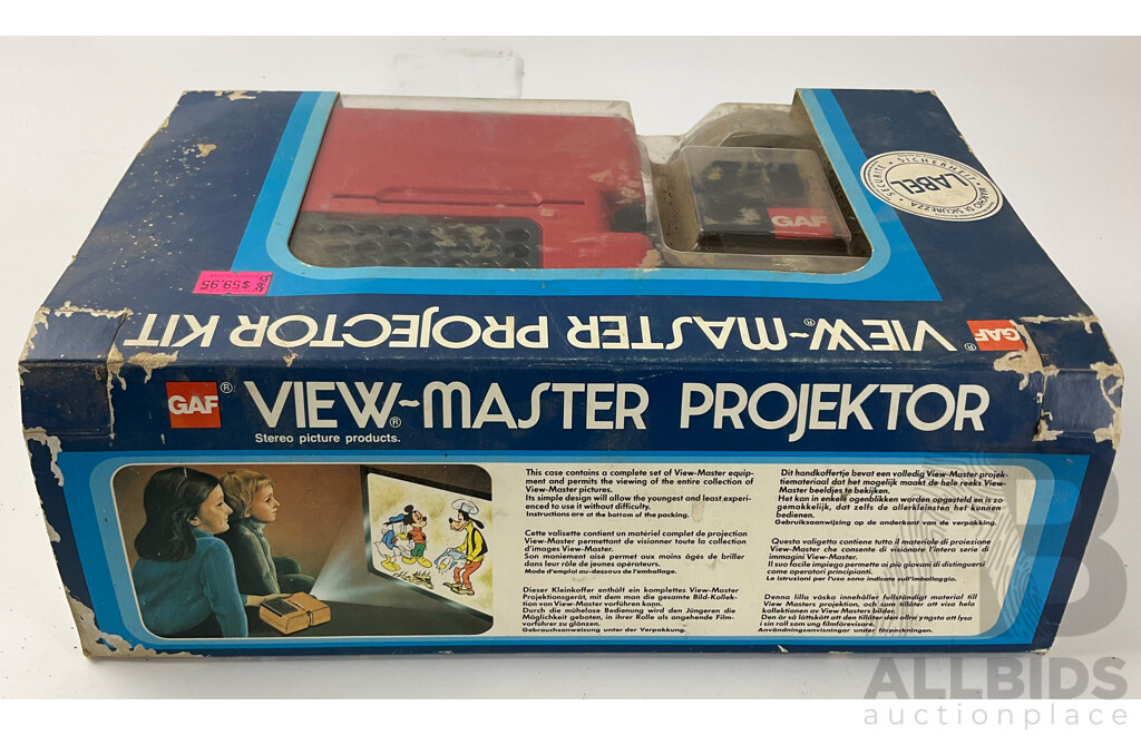 Vintage GAF View Master Projector Kit in Original Box