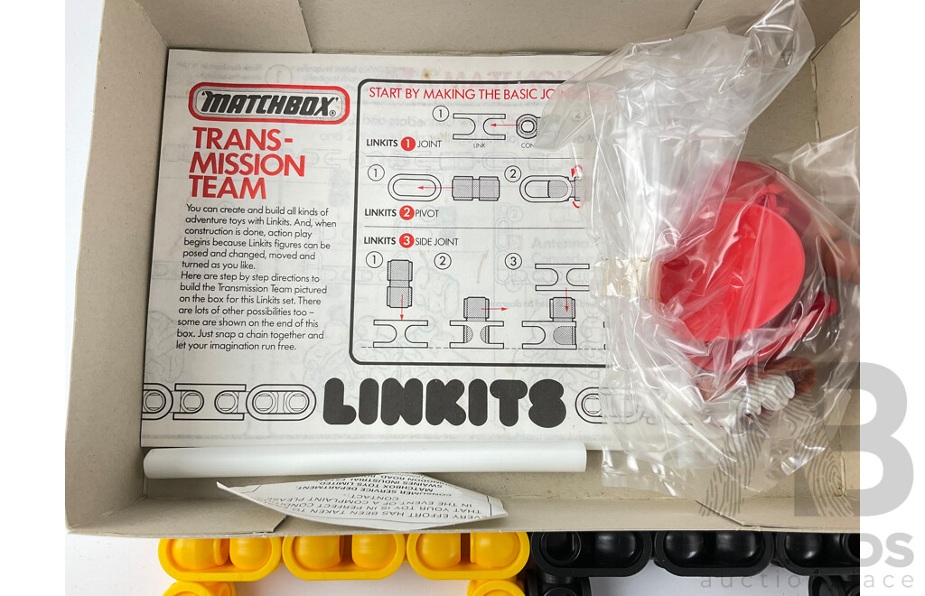 1980’s Matchbox Linkits, Robot and Transmission Team in Original Boxes