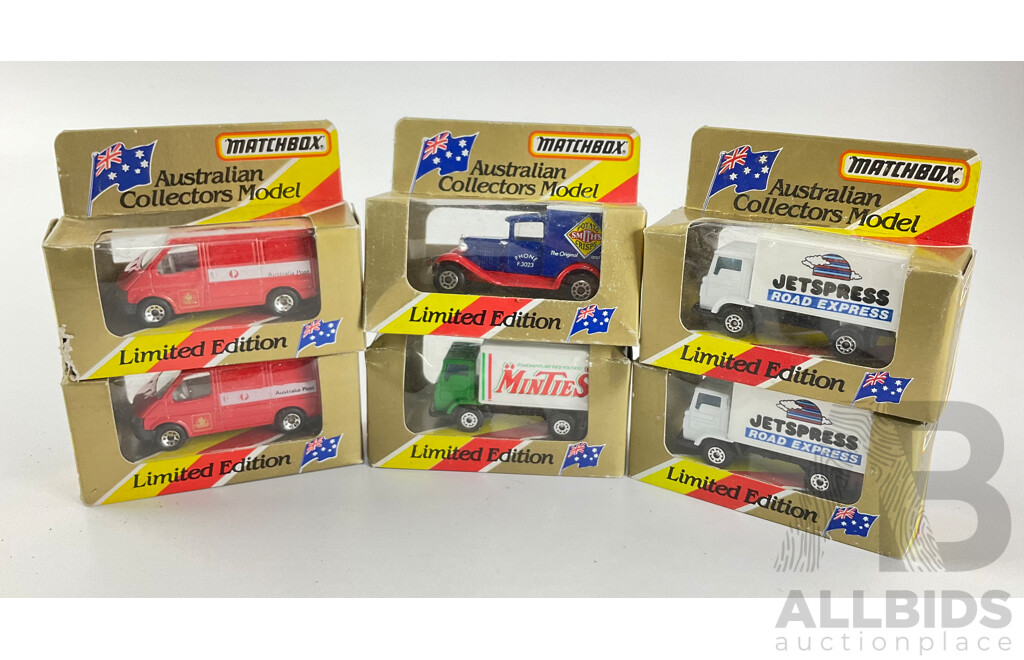 Collection of Early 1980's Australian Matchbox Limited Edition Company Vehicles