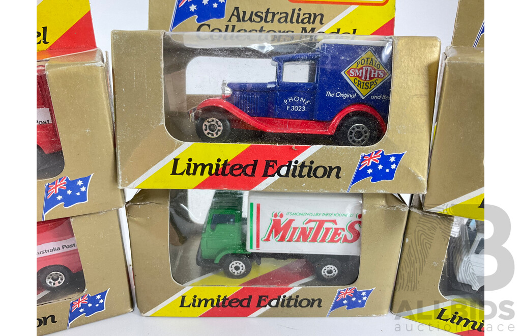 Collection of Early 1980's Australian Matchbox Limited Edition Company Vehicles