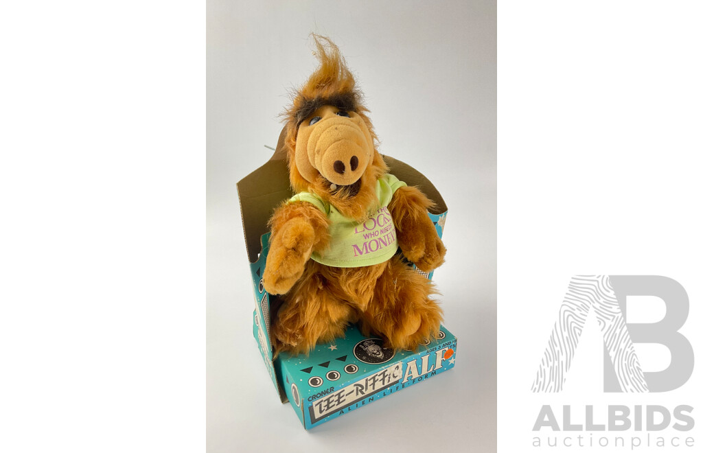 Vintage Croner ALF Tee-Rific Plush Toy in Original Packaging