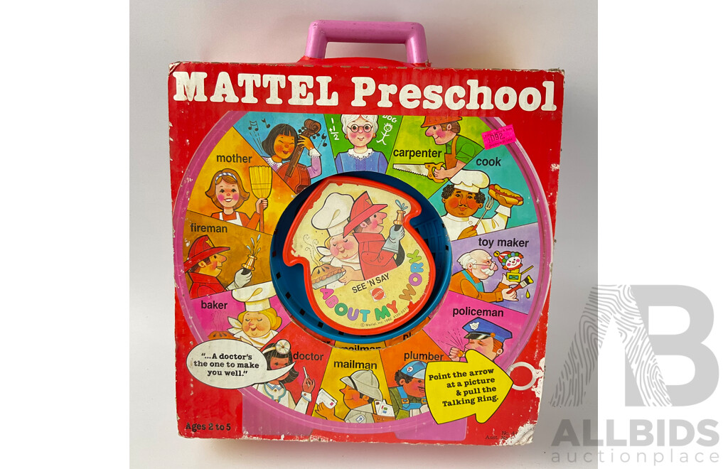 Vintage Mattel Preschool See N Say in Original Box