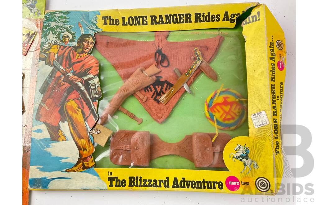 Vintage Doll Clothing and Accesories Including Marx Toys 'The Lone Ranger Rides Again' Mattel 'The Sunshine Family' and Toltoys Jenny the Qantas Hostess