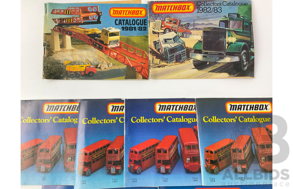 1980’s Matchbox Collectors Catalogues 1981-1988 (10)