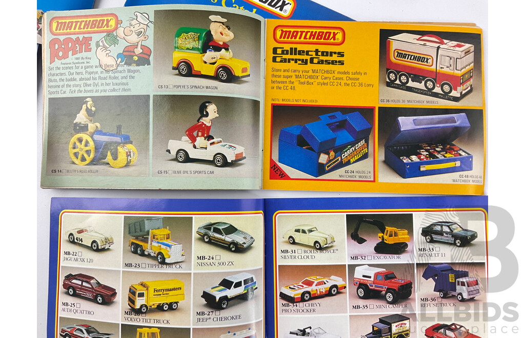 1980’s Matchbox Collectors Catalogues 1981-1988 (10)