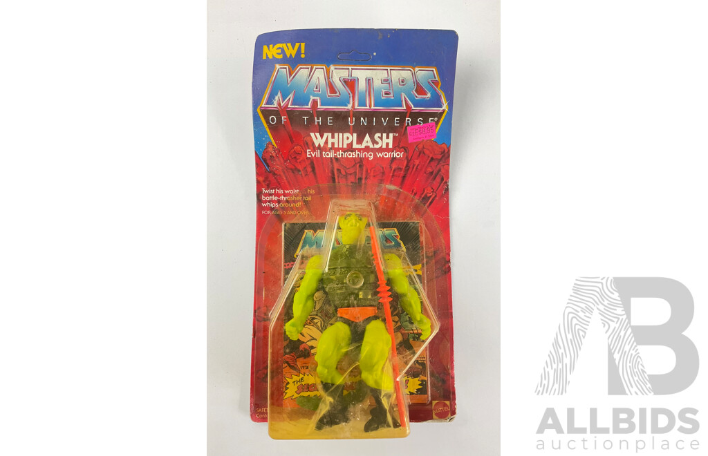 Vintage Mattel Masters of the Universe Whiplash in Original Packaging