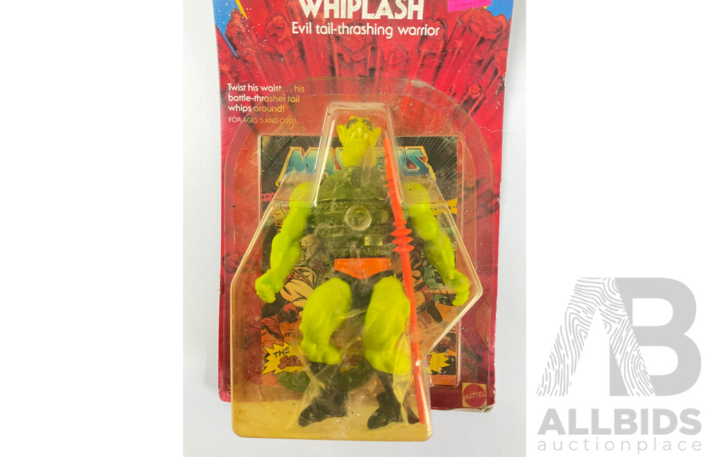 Vintage Mattel Masters of the Universe Whiplash in Original Packaging