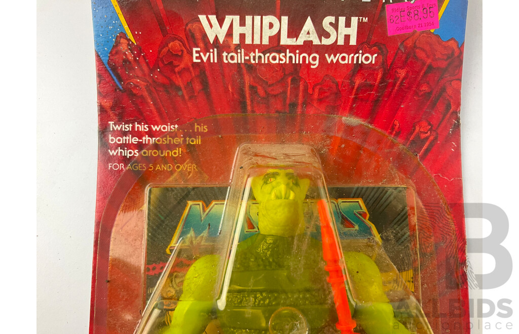 Vintage Mattel Masters of the Universe Whiplash in Original Packaging