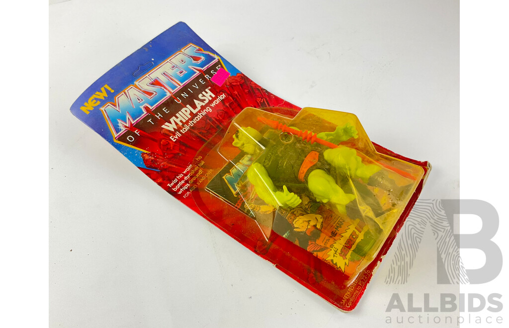 Vintage Mattel Masters of the Universe Whiplash in Original Packaging