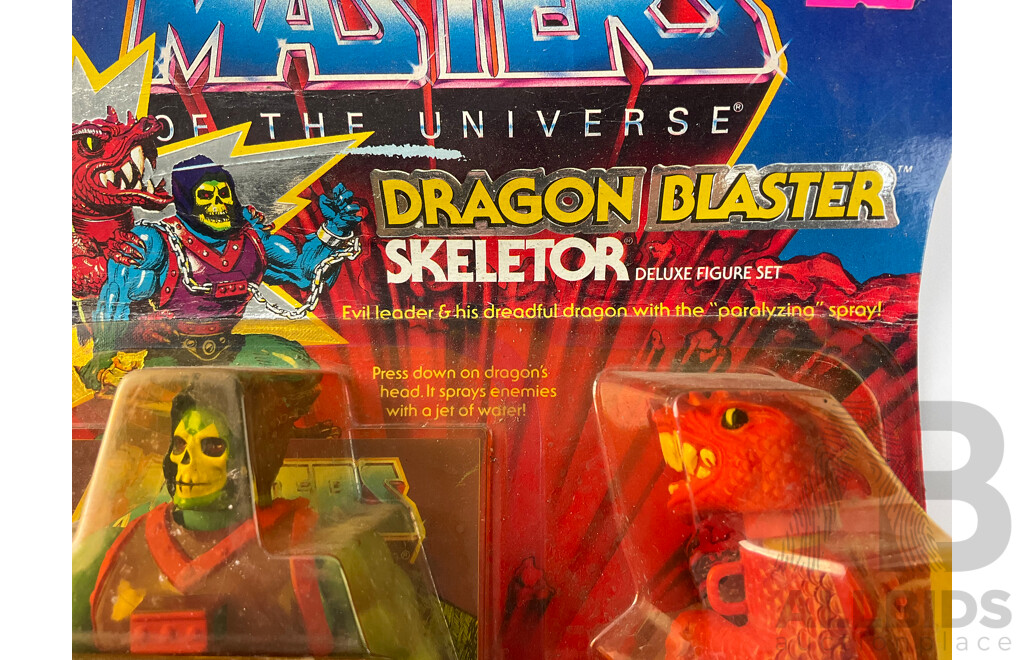 Vintage Mattel Masters of the Universe Skeletor Dragon Blaster in Original Packaging