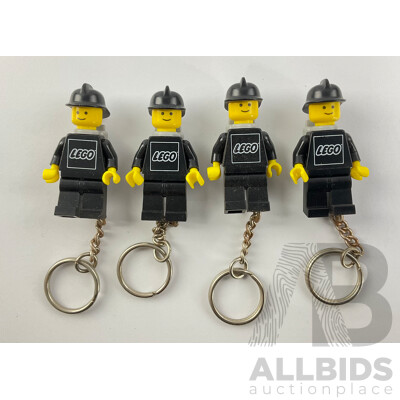 Vintage Lego Key Rings, City Fire Fighters