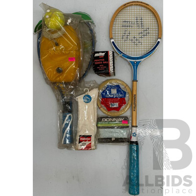 Badminton Rackets, Tennis Racket, Socks and Racket Strings