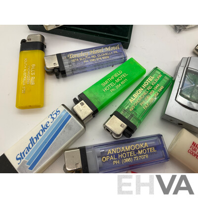 Vintage Lighters Including Honest, Byron, Globe Lighter and More