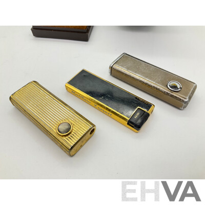 Three Vintage Win Butane Lighters