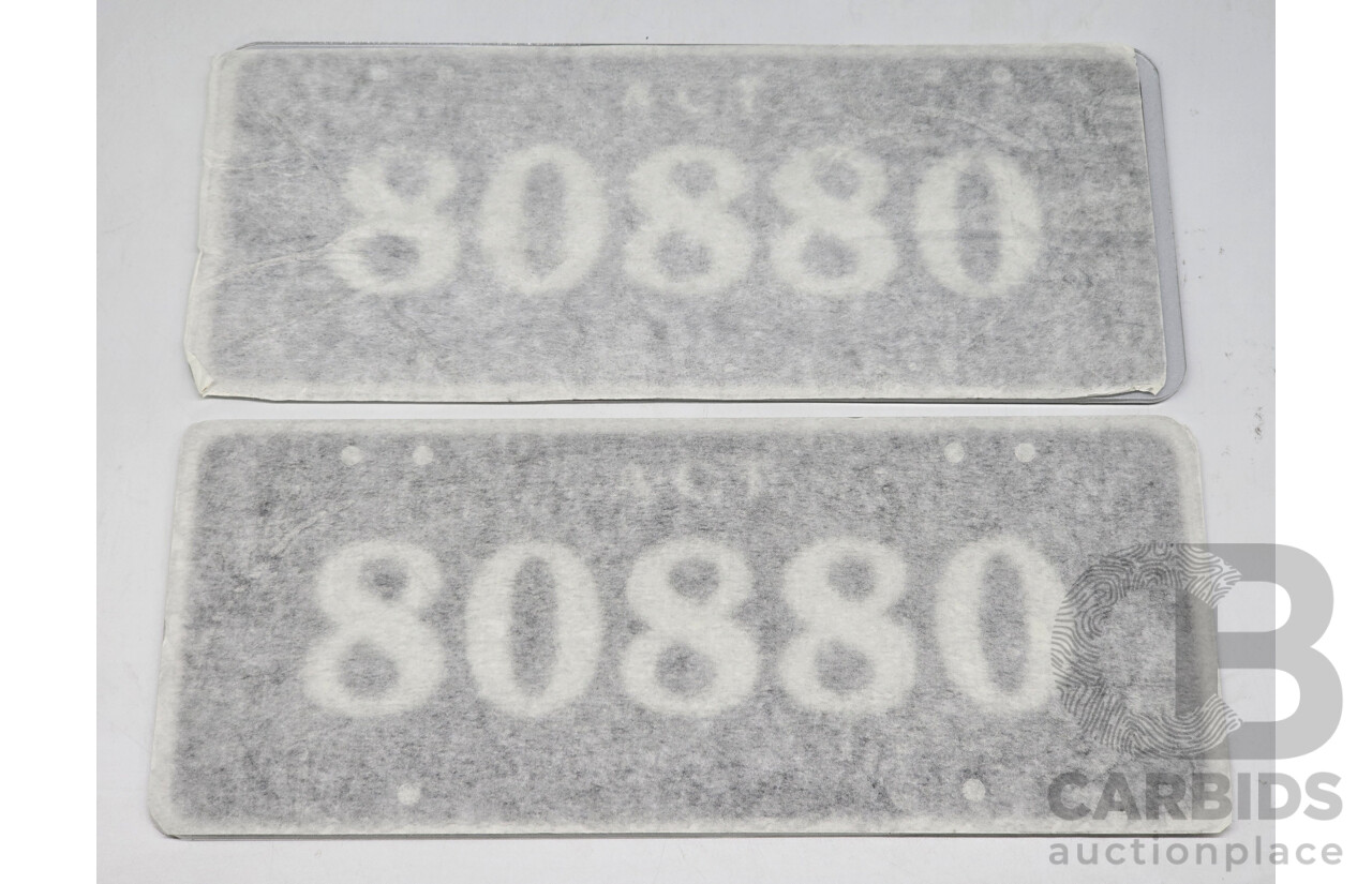 ACT 5-Digit Number Plate - 80880